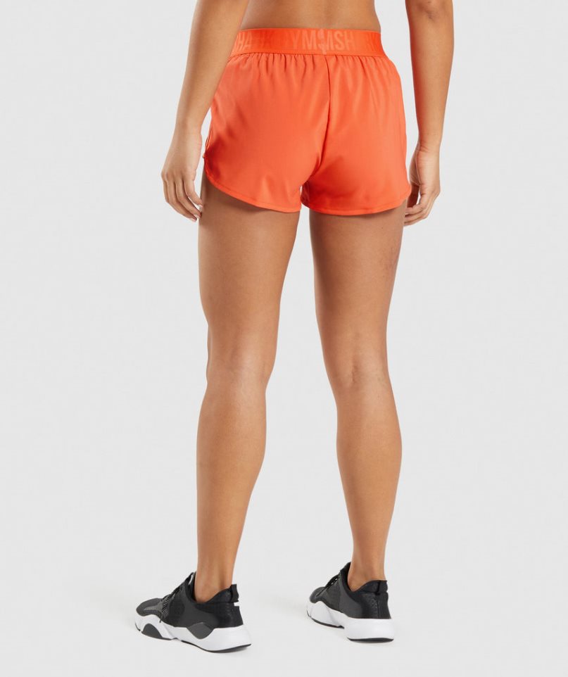 Women's Gymshark Training Loose Fit Shorts Orange | CA 36185D